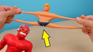 Мучаю игрушку антистресс Стретч Армстронг! Что если бросить его с высоты 100 метров? alex boyko