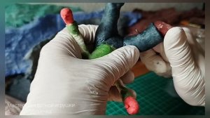 Саночники. Ватная игрушка