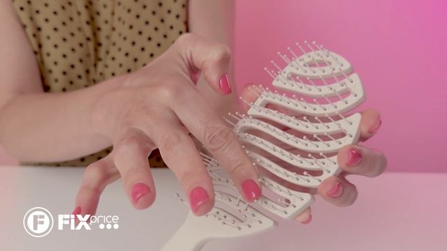 Расчёска для волос с массажным эффектом | FIX PRICE смотреть онлайн