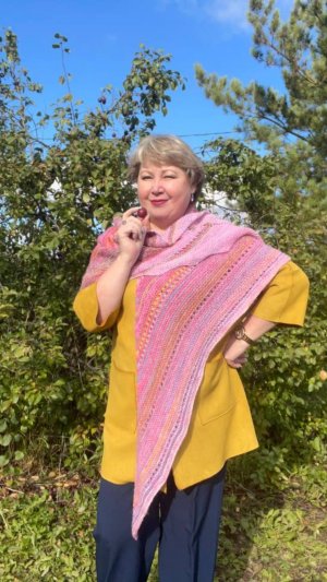 Шаль с уголками