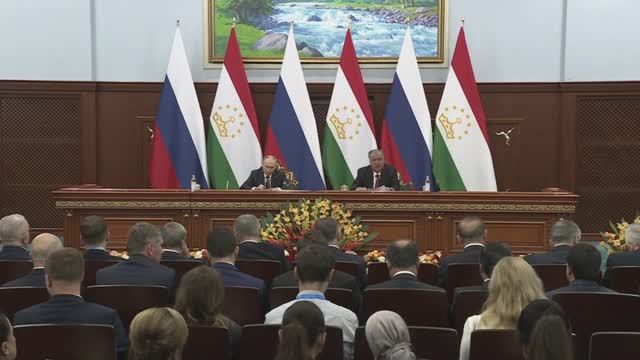 Заявления для прессы по итогам российско-таджикистанских переговоров смотреть онлайн