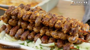Шашлык из куриных сердечек в духовке на шпажках. Очень дёшево, быстро и вкусно