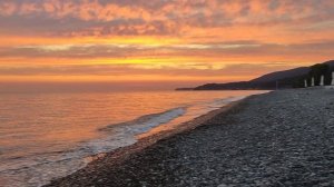 закат на море