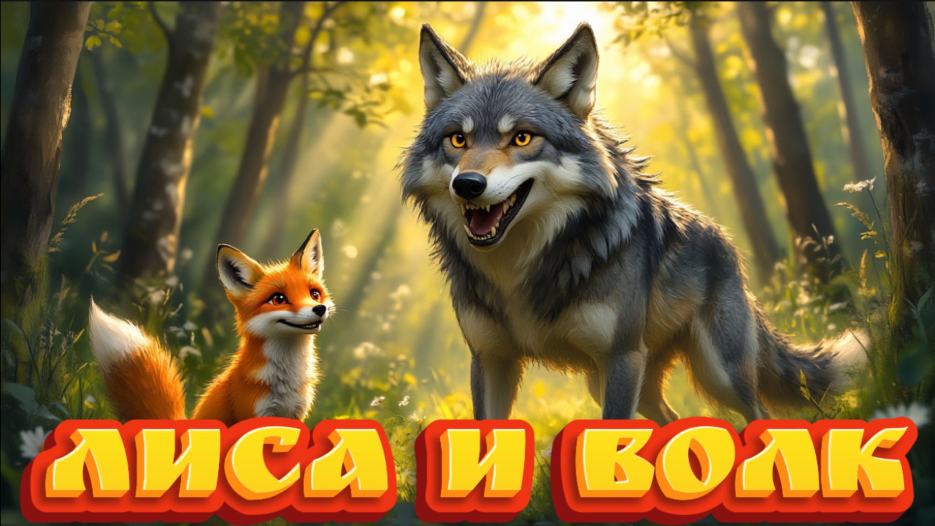 Сказки для детей, ЛИСА И ВОЛК , мультфильмы для детей #мультфильмы #сказки смотреть онлайн