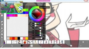 рисую мир денди в стилистеке отеня хазбин