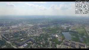 Город с высоты 500 метров