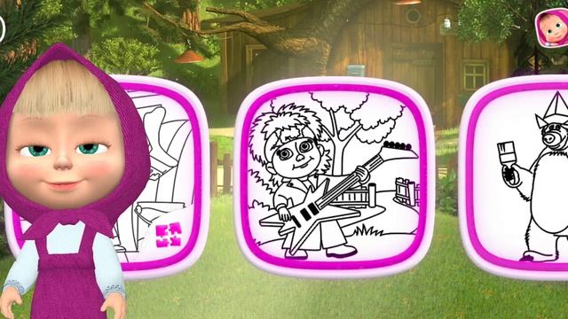 Edujoy Маша И Медведь Раскраска Игра 2025 смотреть онлайн