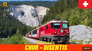 🚄 4К SmartTV ➤ Из Кур в Дизентис/Мустер, Ретийская ж.д., апрель 2025 года, Швейцария!