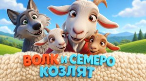 Сказка на ночь: «Волк и семеро козлят» | Спокойной ночи, малыши