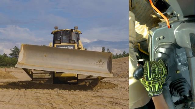 Бульдозер KOMATSU D65 смотреть онлайн