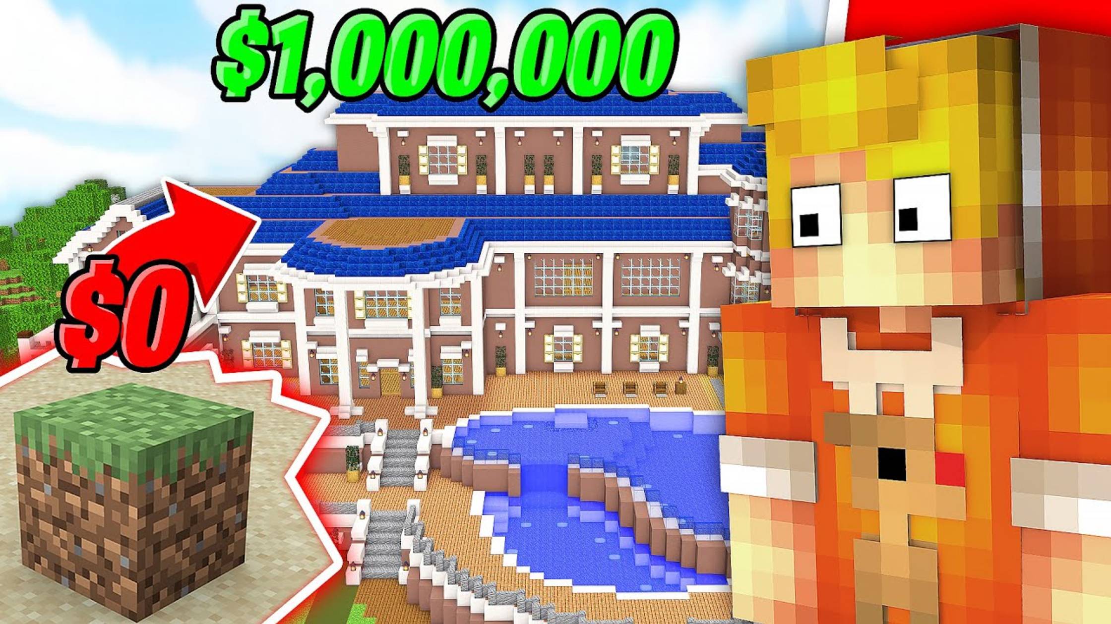 Я Обменял БЛОК ЗЕМЛИ и Стал МИЛЛИОНЕРОМ в Майнкрафт... смотреть онлайн