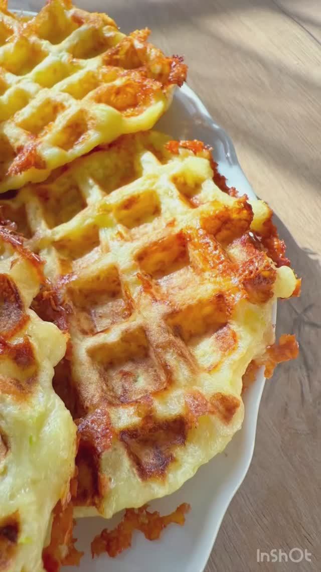 Вафли кабачковые с сыром