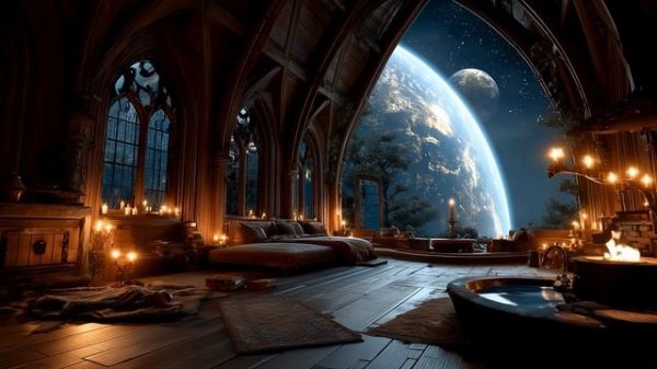 S T A R K E E P ⧫ Ancient Space Sanctuary ⧫ Deep SciFi Fantasy Ambient for Sleep & Cozy Focus