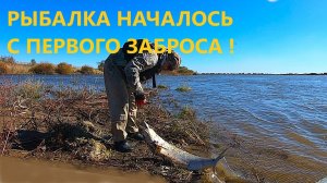 РЫБАЛКА НАЧАЛАСЬ С ПЕРВОГО ЗАБРОСА ! ЭТО Я УДАЧНО ЗАПЛЫЛ