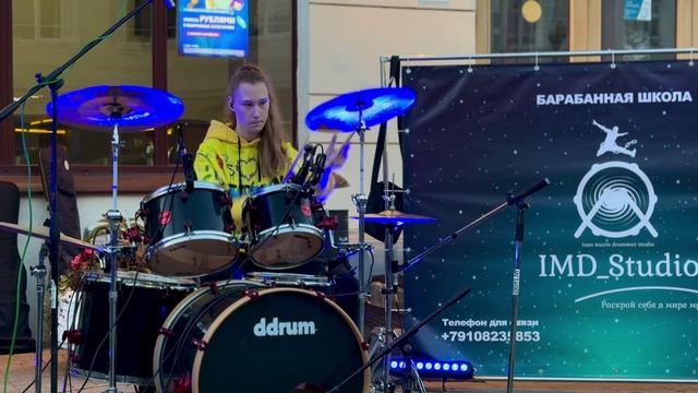 Маргарита Мокеева Blink-182 Always Drum Cover смотреть онлайн