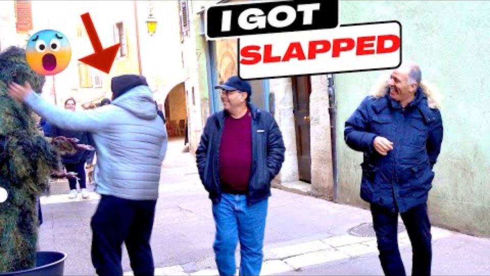 BUSHMAN PRANK GONE VERY VERY WRONG (HE SLAPPED ME) смотреть онлайн