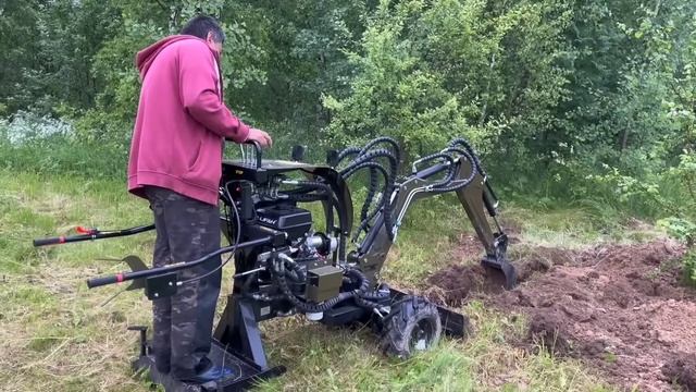 Тверской мини экскаватор в Ивановской области. Обзор от покупателя. А23М-01 смотреть онлайн