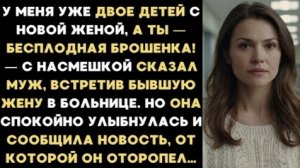 ИСТОРИИ ИЗ ЖИЗНИ/У меня уже двое детей с новой женой, а ты бесплодная брошенка,- сказал муж