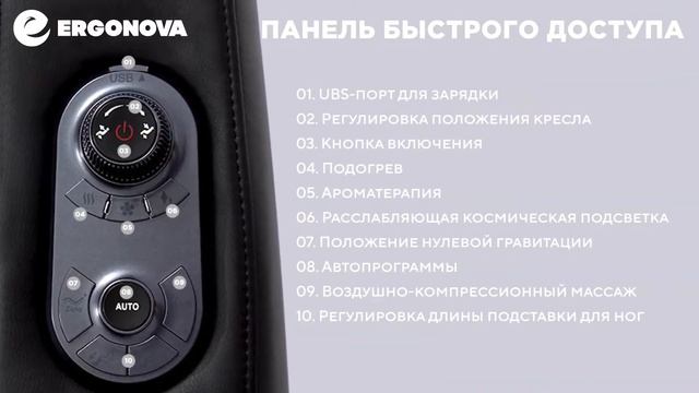 Массажное кресло Ergonova Robotouch 3 Universe смотреть онлайн