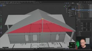 Моделирование дома в Blender, часть 2 Точная крыша с ограниченными характеристиками