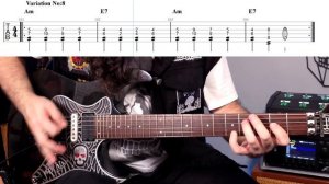 КАПРИС № 24 (Паганини) Урок игры на гитаре   С табулатурами