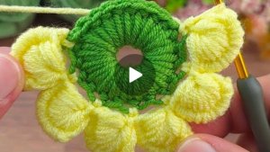 Круглый мотив крючком #всевжизнисвязано #вязаниекрючком