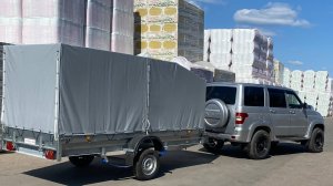 ОБЗОР на усиленный одноосный прицеп Трейлер-Pro 3.5*1.5 для снегохода и квадроцикла. Трейлер-Чеб