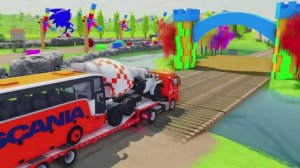 МУЛЬТФИЛЬМ. КРАСОЧНОЕ ВИДЕО ДЛЯ ДЕТЕЙ. АВТОВОЗ ПЕРЕВОЗИТ ДРУГИЕ МАШИНКИ. ИНТЕРЕСНОЕ ДЕТЯМ.