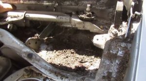 Митсубиши Лансер (Mitsubishi Lancer), чистим дренажные отверстия.В шоке даже Гайка!