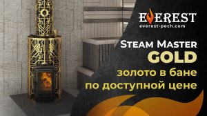 Золото в бане по доступной цене! И печи золотыми бывают! Печь для бани Эверест Steam Master GOLD