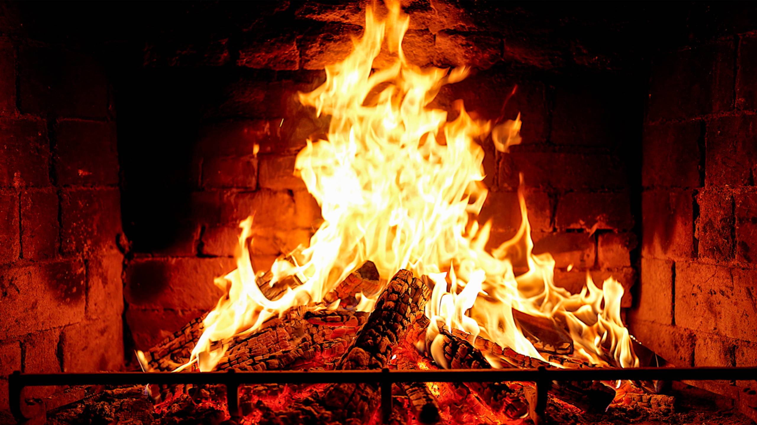КАМИН 4К 🔥 Рождество под звуки камина! Fireplace 4K Ultra HD