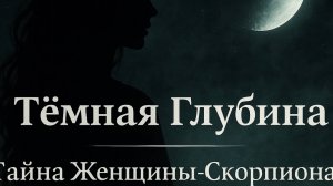 «Тёмная Глубина_ Тайна Женщины-Скорпиона» 🦂🌑🔮🔥✨