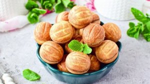 Печенье орешки со сгущенкой