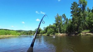 Хороший день на рыбалке! Ловим ленка.