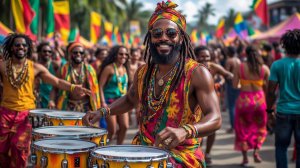 Музыка в стиле регги.