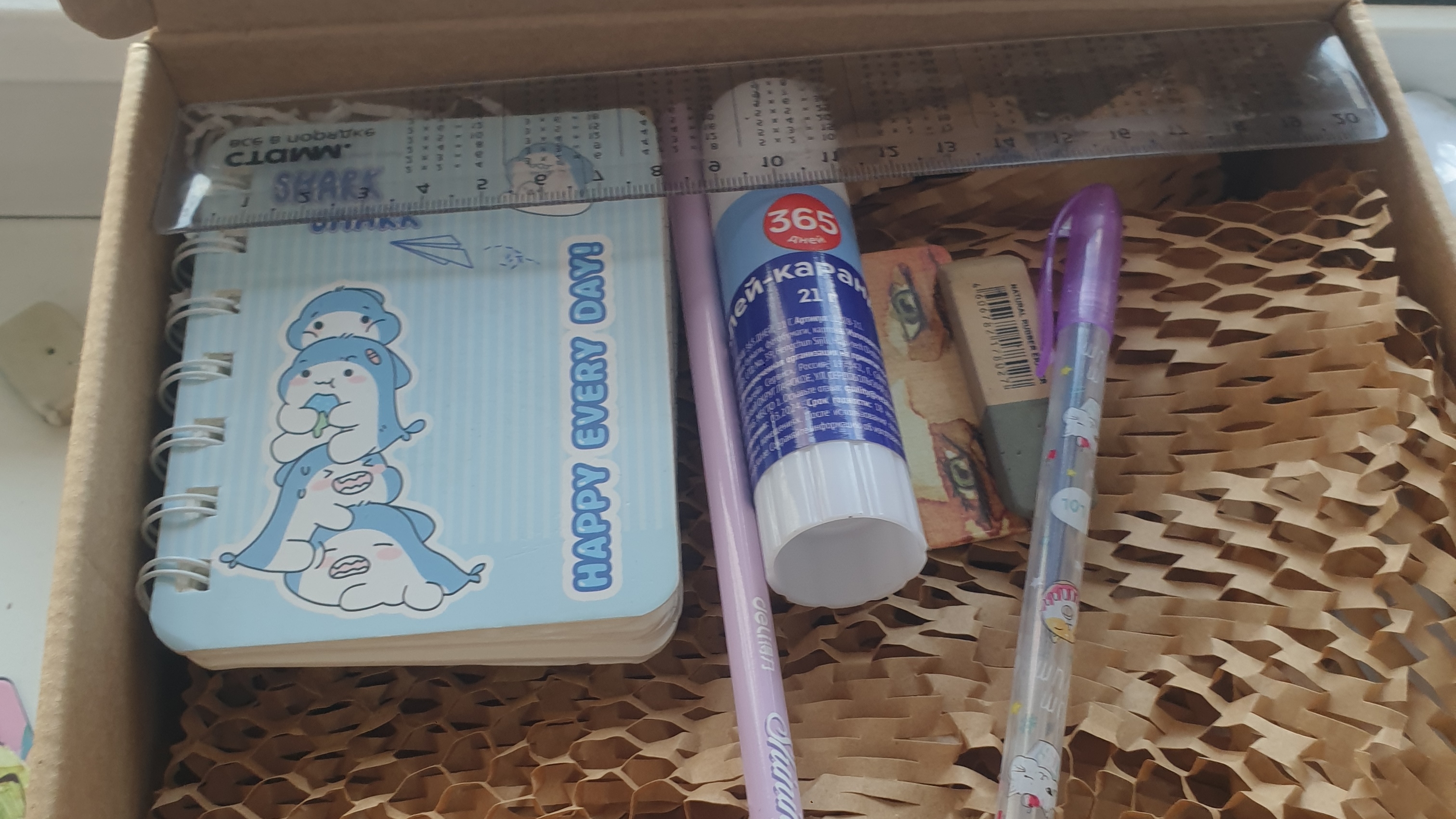 собираем бокс канцелярии