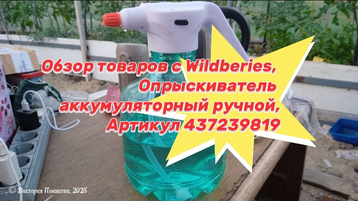 Мой самый любимый Опрыскиватель аккумуляторный ручной. Обзор товаров с Wildberies, артикул 437239819 смотреть онлайн