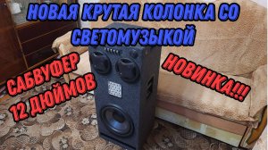 Лучшая 🔥 Большая мощная колонка со светомузыкой круче чем jbl