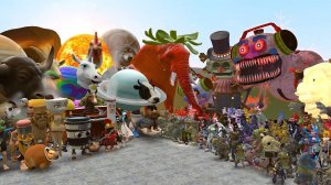 СЕКРЕТ МИМИШНЫХ АНИМАТРОНИКОВ ПРОТИВ ВСЕХ БРЭЙНРОТОВ В ГАРРИС МОД