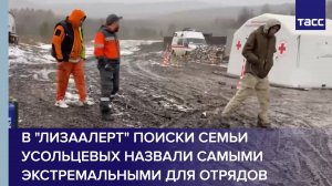 В "ЛизаАлерт" поиски семьи Усольцевых назвали самыми экстремальными для отрядов