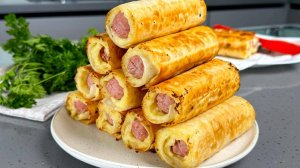 Раз, два и готово! Моментальные пирожки без возни с тестом, идеальный РЕЦЕПТ для перекуса. Вкусно!