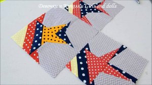 Придумала сама схему шитья, самый оригинальный лоскутный блок РЫБКА. Пэчворк для начинающих.