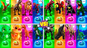 Динозавры МЕГАМИКС 177-180 уровни - Мультики про Динозавров | МУЛЬТФИЛЬМЫ ДИНОЗАВРЫ в Tiles Hop