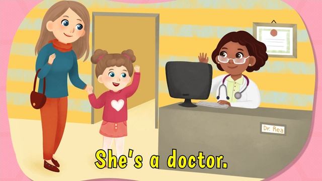 Песенка №7 "Профессии"- Super Minds Starter (2nd ed) - Unit 7 - She is a doctor. Say hello! смотреть онлайн