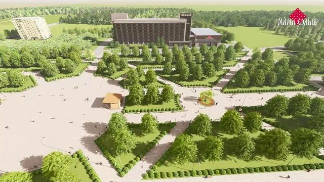 Гостиница Пущино и парк - 3d проект. Дизайнер Олег Зубов