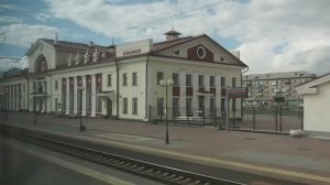 Станция Татарская (город Татарск). Вид из окна поезда (Транссибирская магистраль).