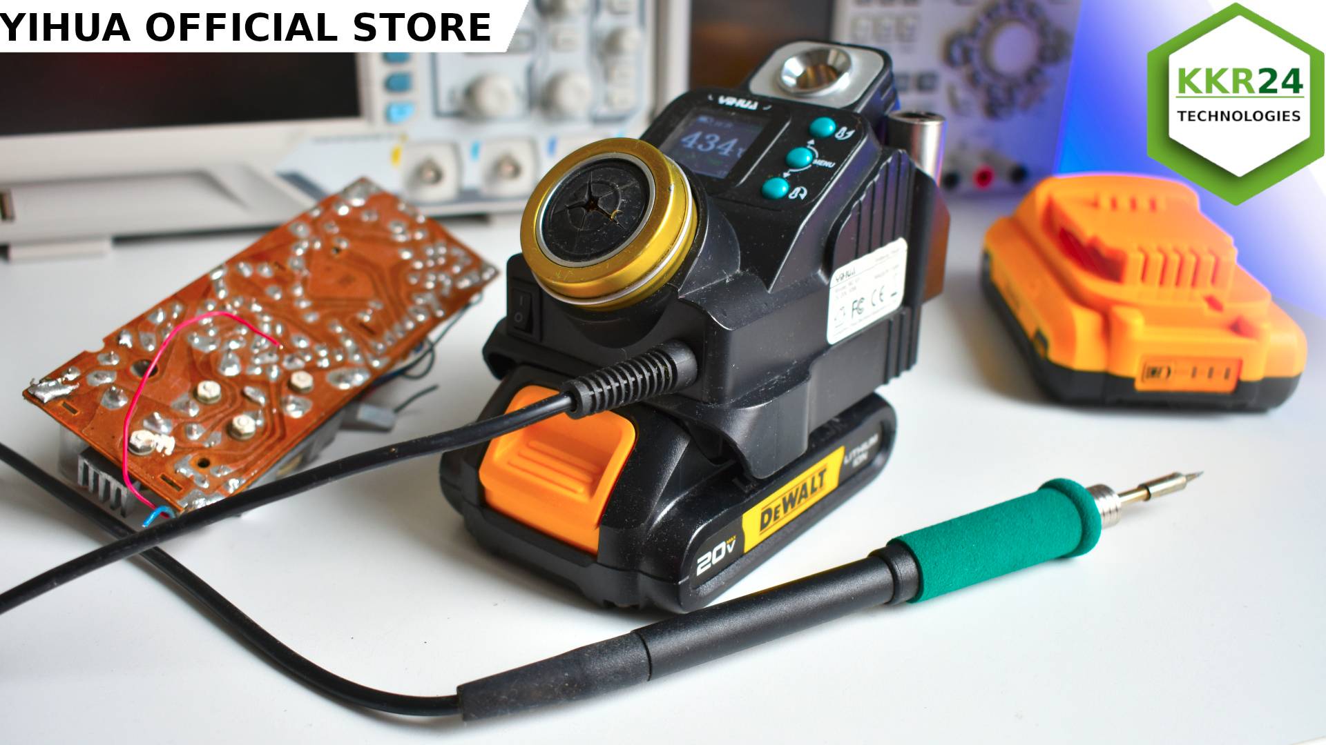 Лучший АККУМУЛЯТОРНЫЙ паяльник??? YIHUA VI1 DEWALT