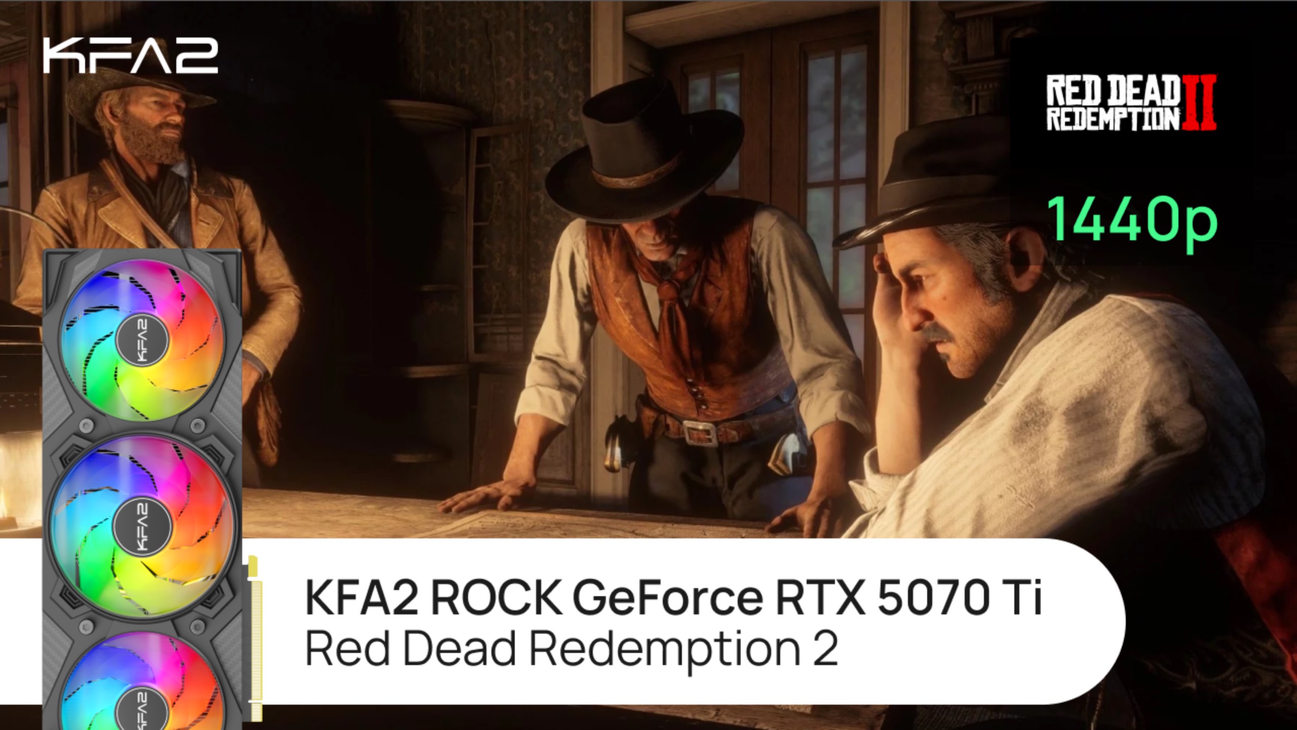 Тест видеокарты KFA2 ROCK GeForce RTX 5070 Ti | Red Dead Redemption 2 | 1440p (2K) разрешение смотреть онлайн