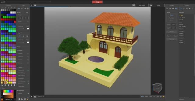 Завершающее видео по курсу с домом (попытка рендера)