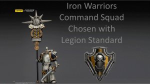 Iron Warriors Command Squad Chosen with Legion Standard обзор фигурки